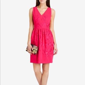 TED BAKER LONDON Pink/Fuchsia Embroidered Dress